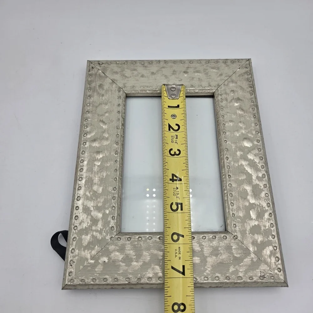 Vintage Sheffield Home Hammered Metal Silver-toned Velvet 6
